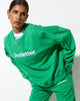 immagine della felpa Ted in Fun Green con ricamo "Live Better