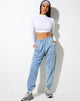 Immagine di Basta Jogger in blu lavato Angel Energy Wings
