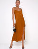 Immagine di Batis Maxi Abito in raso Zebra Golden Coral