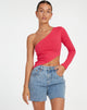 Immagine di Baylee Crop Top in Rosa Fuschia
