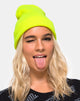 Immagine del cappello Beanie in giallo evidenziatore
