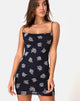 Immagine di Becky Dress in nero Flock Rose