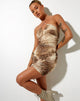 Immagine di Benna Bodycon Dress in Tiger Brown