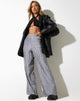 IMMAGINE del pantalone Bian in argento stropicciato