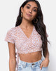 Immagine di Biaz Crop Top a macchia di leopardo