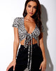 Immagine di Bilen Crop Top in ghepardo