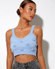 Immagine di Birra Crop Top in blu baby