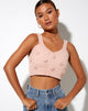Immagine di Birra Crop Top in rosa tenue