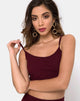 Immagine di Bliss Crop Top in borgogna