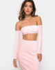 Immagine di Bobby Midi Skirt in maglia vaporosa Candy