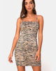 Immagine di Boco Bodycon Dress in 90s Zebra Taupe