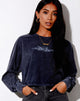 Immagine di Boli Crop Tee in Black Wash Tribal Angelo