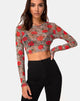 Immagine di Bonnie Crop Top in Tiger Rose