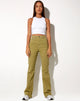 Immagine dei jeans Bootleg in verde muschio
