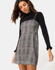 Immagine di Boyasly Mini Abito in Charles Check Grigio