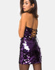 Immagine di Breena Dress in Plum Disc Sequin