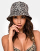 Immagine del cappello a secchiello in rar Leopard Brown Hat
