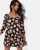 Immagine di Camosa Swing Dress in Rosa Antico Nero