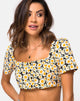 Immagine di Cavazza Crop Top in Delightful Daisy