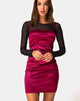 Immagine di Cecile Slip Dress in raso Borgogna