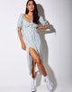 Immagine di Cello Midi Dress in verde petalo