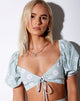 Immagine di Chelin Crop Top in Sage Daisy