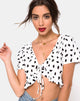 Immagine di Chisa Top in Diana Dot Bianco