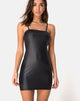 Immagine di Cinelle Bodycon Dress in Spandex rivestito nero