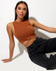 Immagine di Clias Crop Top in Bombay Brown