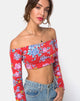 Immagine di Coga Crop Top in Vintage Fleur