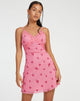 immagine di Coline Mini Dress in Pink Ditsy Daisy Embro