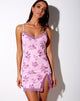 Immagine di Coti Bodycon Dress in pizzo rosa scuro