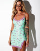 Immagine di Coti Bodycon Dress in Mesh Bloom Lime
