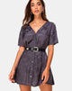 Immagine di Crosena Swing Dress in raso rosa grigio