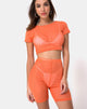Immagine di Bike Short in Crystal Net Orange