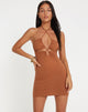 immagine di Cyra Bodycon Dress in Bombay Brown