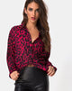 Immagine di Disam Shirt in rosso giaguaro oversize