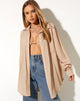 Immagine di Dael Camicia oversize in Crinkle Tan