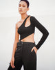 Top Danes in Bubble Jersey nero