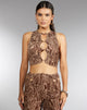 Immagine di MOTEL X IRIS Danica Crop Top in Animal Ripple Flock
