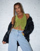 immagine di Dapa Crop Top in Crepe Lime