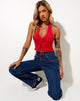 Immagine di Dapa Crop Top in rosso corsa