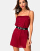 Immagine di Datista Slip Dress in raso ghepardo lampone