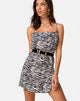 Immagine di Datista Slip Dress in Classic Zebra
