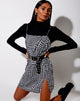 Immagine di Datista Slip Dress in Wavey Dogtooth
