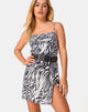 Immagine di Datista Slip Dress in Trippy Zebra Clear Sequin