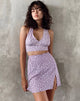Immagine di Datri Crop Top in Ditsy Rose Lilac