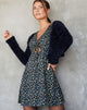 Immagine di Raela Skater Dress in Flowing Flower Nero