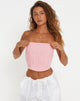 immagine di Den Bandeau Top in Gingham Pink