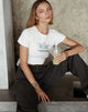 Immagine di Doga Crop Top in Avorio Angelo Washed Out